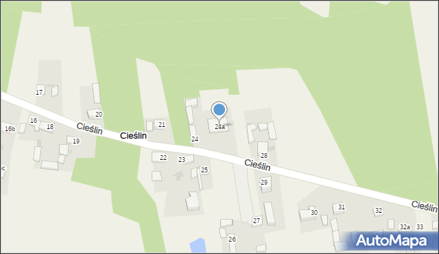 Cieślin, Cieślin, 24a, mapa Cieślin