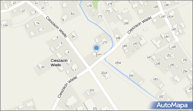 Cieszacin Wielki, Cieszacin Wielki, 2, mapa Cieszacin Wielki