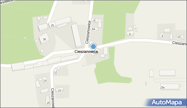 Cieszanowice, Cieszanowice, 11a, mapa Cieszanowice