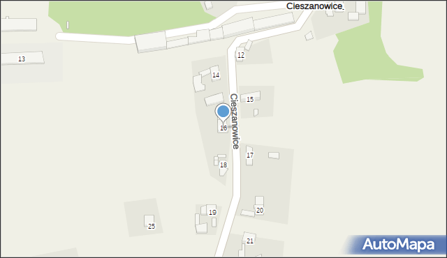 Cieszanowice, Cieszanowice, 16, mapa Cieszanowice