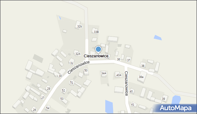 Cieszanowice, Cieszanowice, 34, mapa Cieszanowice