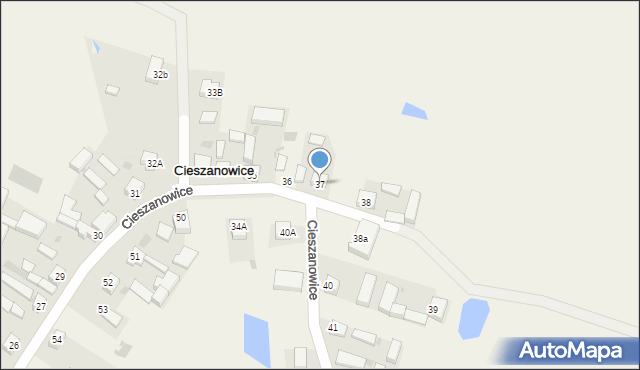 Cieszanowice, Cieszanowice, 37, mapa Cieszanowice