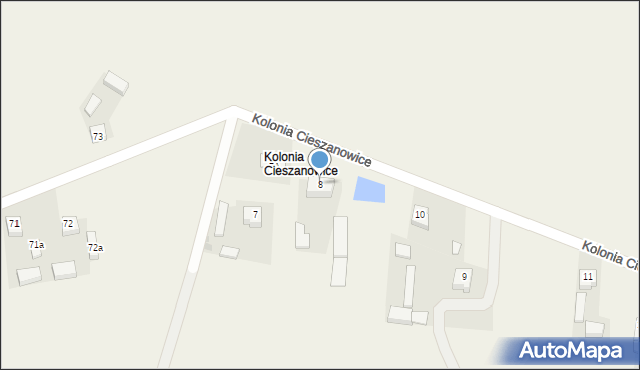 Cieszanowice, Cieszanowice, 8, mapa Cieszanowice