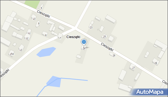 Cieszątki, Cieszątki, 24, mapa Cieszątki