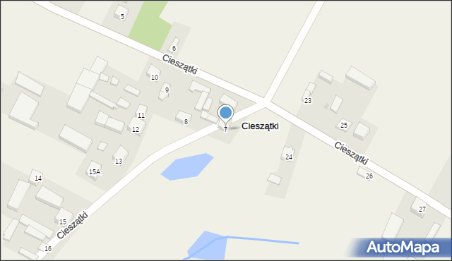 Cieszątki, Cieszątki, 7, mapa Cieszątki