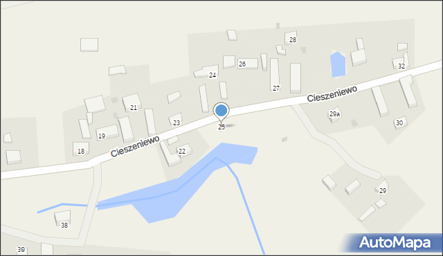 Cieszeniewo, Cieszeniewo, 25, mapa Cieszeniewo