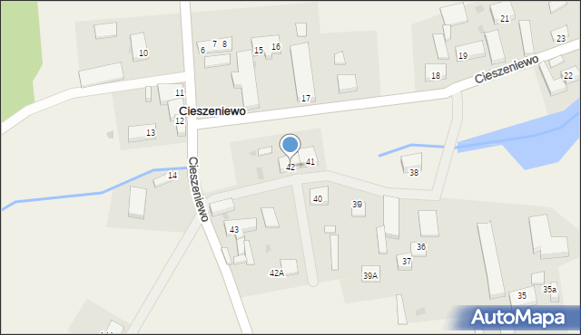 Cieszeniewo, Cieszeniewo, 42, mapa Cieszeniewo