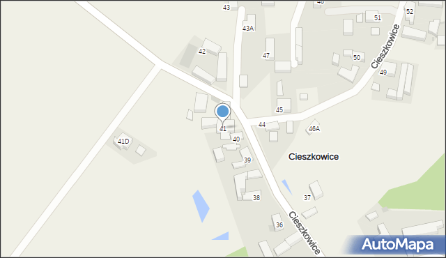 Cieszkowice, Cieszkowice, 41, mapa Cieszkowice