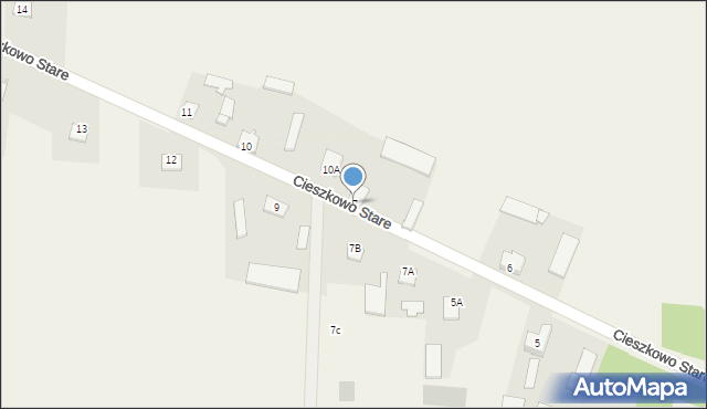 Cieszkowo Stare, Cieszkowo Stare, 7, mapa Cieszkowo Stare