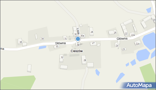 Cieszów, Cieszów, 29, mapa Cieszów