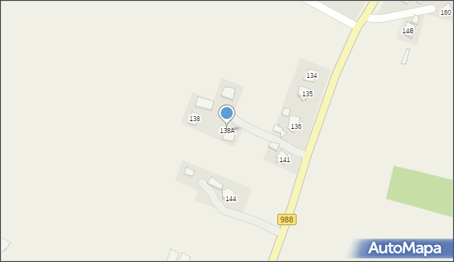 Cieszyna, Cieszyna, 138A, mapa Cieszyna