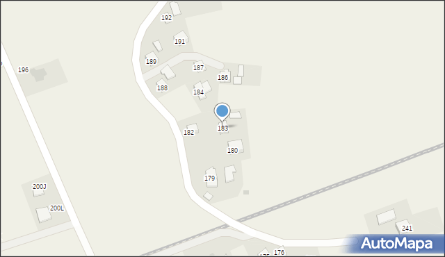 Cieszyna, Cieszyna, 183, mapa Cieszyna