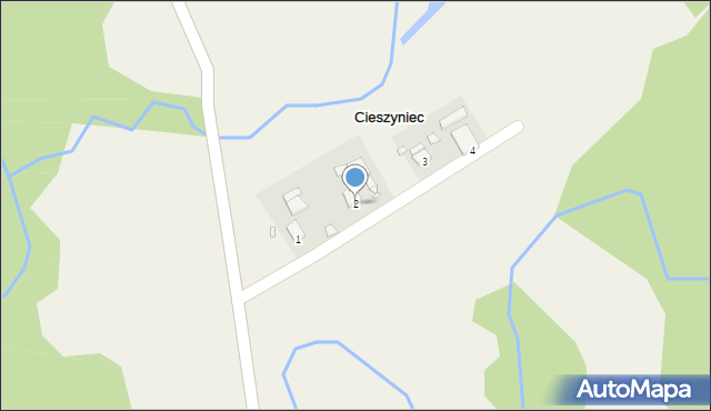 Cieszyniec, Cieszyniec, 2, mapa Cieszyniec