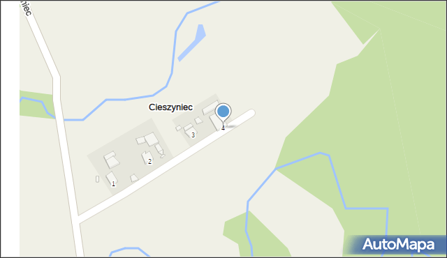 Cieszyniec, Cieszyniec, 4, mapa Cieszyniec