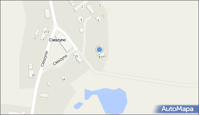 Cieszyno, Cieszyno, 6, mapa Cieszyno