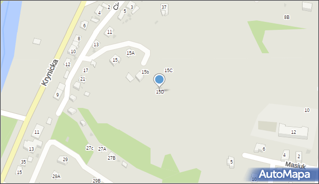 Ciężkowice, Cieszki, 15D, mapa Ciężkowice