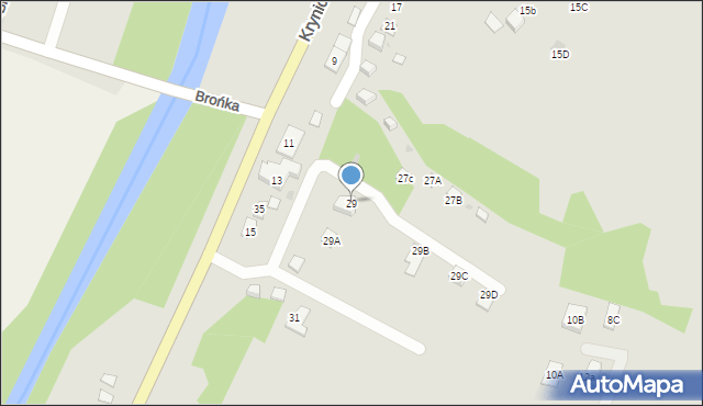 Ciężkowice, Cieszki, 29, mapa Ciężkowice