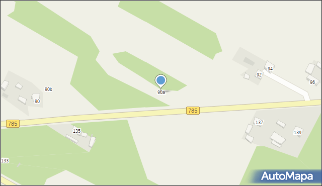 Ciężkowice, Ciężkowice, 90a, mapa Ciężkowice