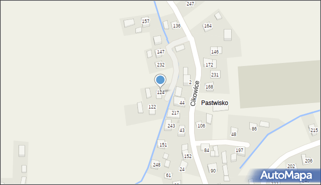 Cikowice, Cikowice, 124, mapa Cikowice