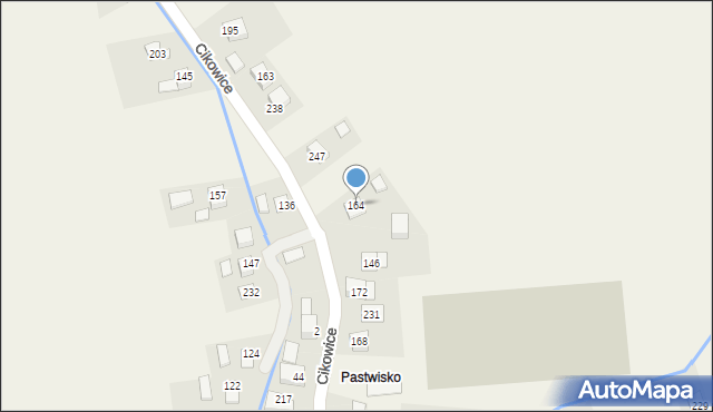 Cikowice, Cikowice, 164, mapa Cikowice