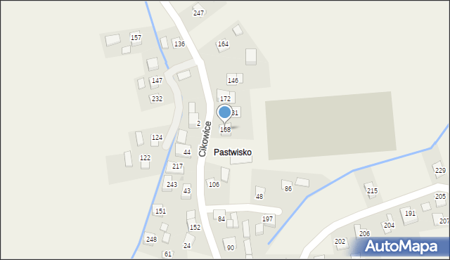 Cikowice, Cikowice, 168, mapa Cikowice