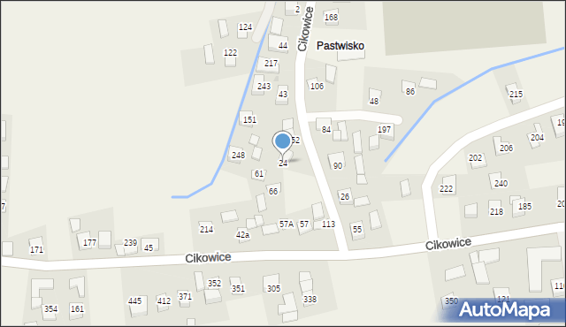 Cikowice, Cikowice, 24, mapa Cikowice