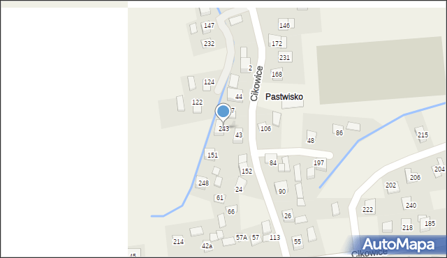 Cikowice, Cikowice, 243, mapa Cikowice