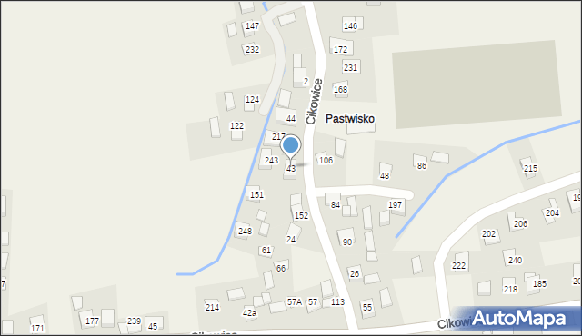 Cikowice, Cikowice, 43, mapa Cikowice