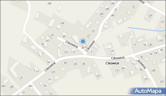 Cikowice, Cikowice, 47, mapa Cikowice