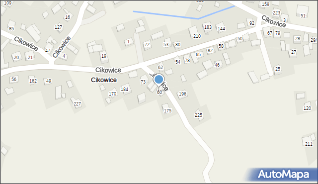Cikowice, Cikowice, 60, mapa Cikowice