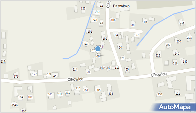 Cikowice, Cikowice, 66, mapa Cikowice