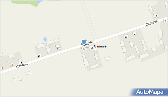 Cimanie, Cimanie, 14a, mapa Cimanie