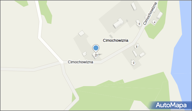 Cimochowizna, Cimochowizna, 10, mapa Cimochowizna
