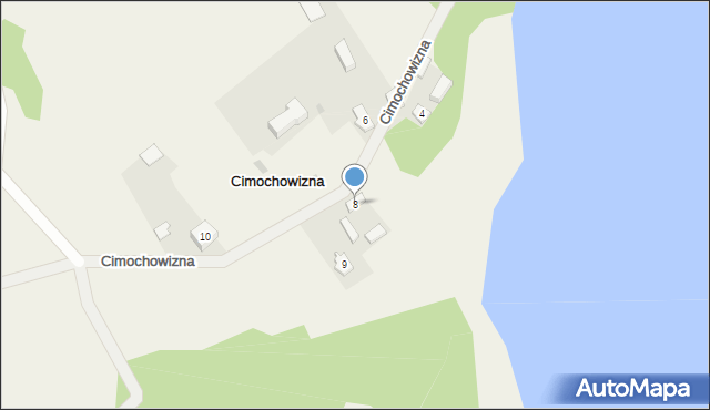 Cimochowizna, Cimochowizna, 8, mapa Cimochowizna