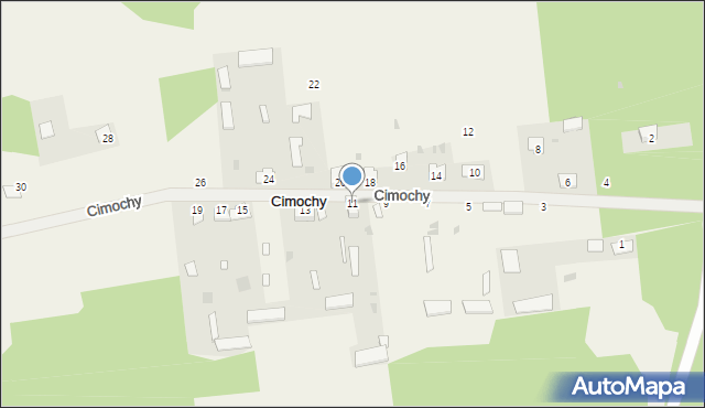 Cimochy, Cimochy, 11, mapa Cimochy