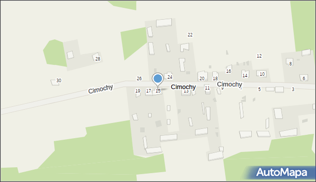 Cimochy, Cimochy, 15, mapa Cimochy