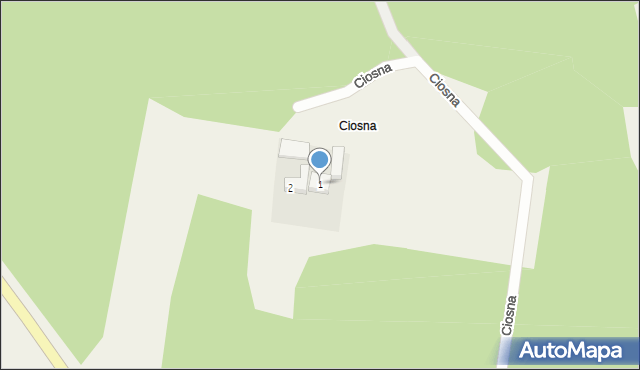 Ciosna, Ciosna, 1, mapa Ciosna