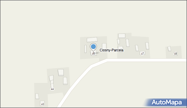 Ciosny, Ciosny, 45, mapa Ciosny