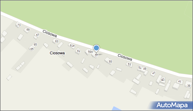 Ciosowa, Ciosowa, 57, mapa Ciosowa