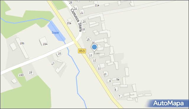 Ciotusza Stara, Ciotusza Stara, 13A, mapa Ciotusza Stara