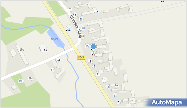 Ciotusza Stara, Ciotusza Stara, 14A, mapa Ciotusza Stara