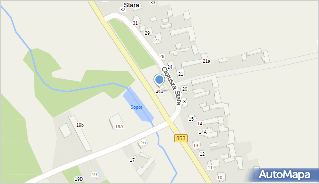 Ciotusza Stara, Ciotusza Stara, 20a, mapa Ciotusza Stara