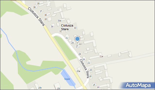 Ciotusza Stara, Ciotusza Stara, 28, mapa Ciotusza Stara