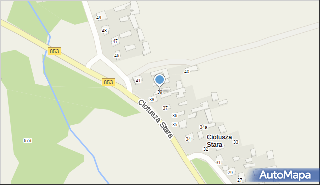 Ciotusza Stara, Ciotusza Stara, 39, mapa Ciotusza Stara