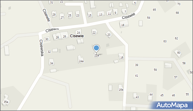 Cisewie, Cisewie, 22a, mapa Cisewie