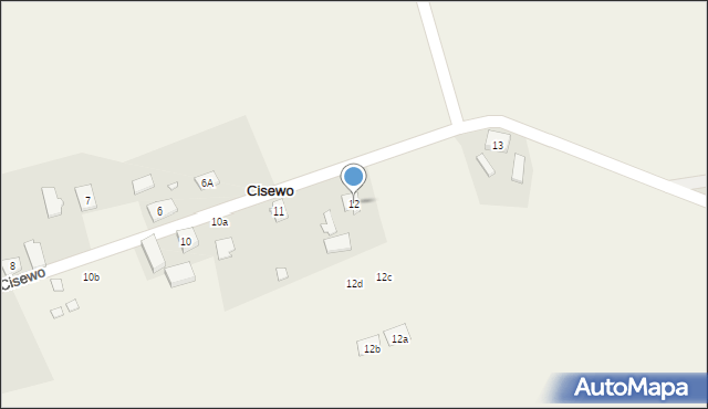 Cisewo, Cisewo, 12, mapa Cisewo