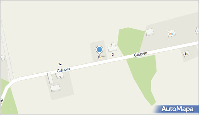 Cisewo, Cisewo, 9h, mapa Cisewo