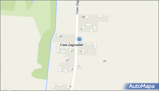Cisie-Zagrudzie, Cisie-Zagrudzie, 21, mapa Cisie-Zagrudzie