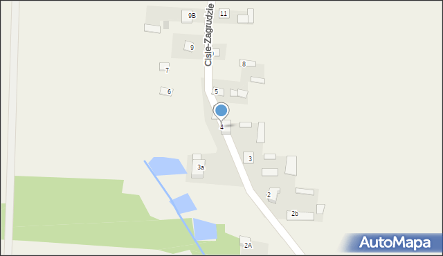 Cisie-Zagrudzie, Cisie-Zagrudzie, 4, mapa Cisie-Zagrudzie