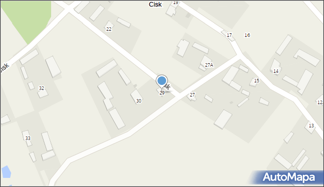 Cisk, Cisk, 29, mapa Cisk